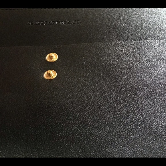 Glass ladder black Megan portfolio large new with gold accents - Picture 6 of 6